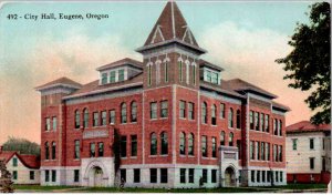 Eugene, Oregon - The City Hall - c1908