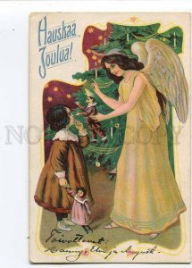 279823 CHRISTMAS X-mas ANGEL Girl DOLL vintage FINLAND PC