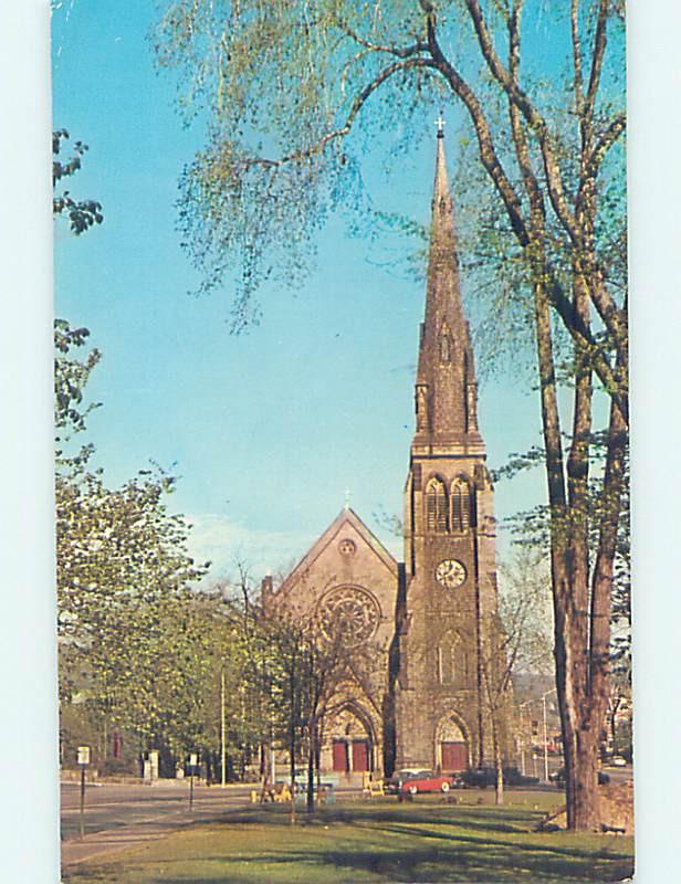 Pre-1980 CHURCH SCENE Waterbury Connecticut CT AD1701