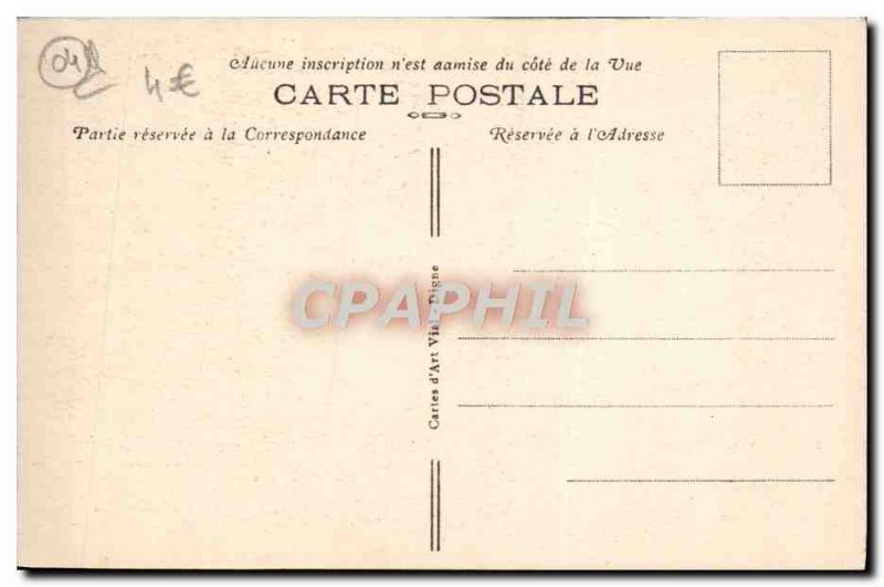 Old Postcard Digne Les Bains Clues Saint Clement