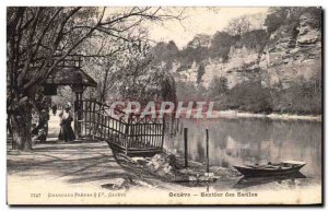 Old Postcard Geneva Sentier des Saules