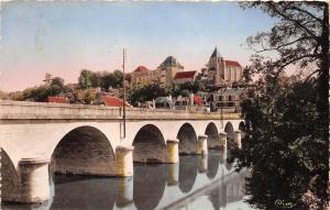 BR7560 Le Blanc Le Pont et le viux Chateau   france