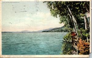 New York Lake George Under The Birches 1913 Detroit Publishing