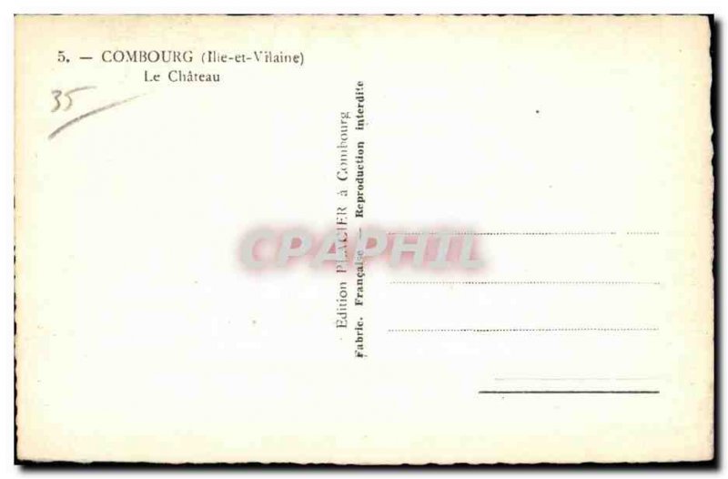 Old Postcard Chateau Combourg