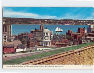 Postcard View of Halifax Harbour and Dartmouth from Citadel Hill, Canada