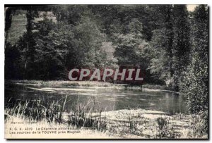 Postcard Old picturesque Charente sources of touver near Magnac