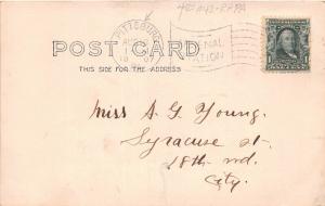 F19/ Pittsburgh Pennsylvania RPPC Postcard 1907 Home Well-Dressed People