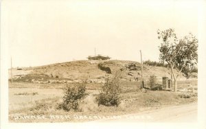 Postcard RPPC 1940s Kansas Pawnee Rock Observation Tower 23-12501