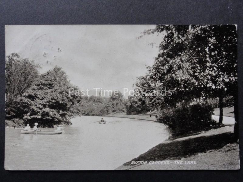 Derbyshire: Buxton Gardens, The Lake c1907 - Old Postcard by T.T.& S.