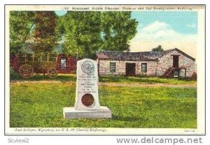 Monument,Prarie Schooner,Museum,Fort Bridger,WY,30-40s