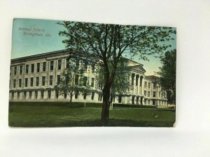 Normal School Springfield MO Postcard Missouri RPO Cancellation