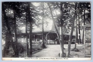 1916 LAKE NIPMUC PARK DANCE PAVILION MENDON MASSACHUSETTS POSTCARD