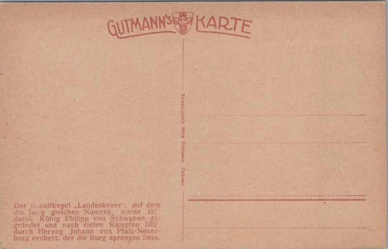 Germany Dorf Heppingen Die Landskrone Vintage Postcard C235