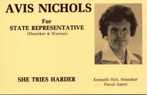 Politicians Avis Nichols For State Representative New Hampshire