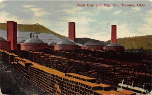 E19/ Toronto Ohio Postcard 1916 Kaul Clay and Manufacturing Company Pottery Kiln