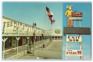 c1960 Big Texas Steak Ranch Steak Antique Gift Shop Amarillo Texas TX Postcard