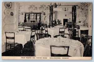 1931 Wallingford Vermont Vintage Postcard True Temper Inn Dining Room Interior