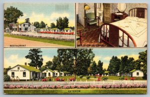 Mirror Tourist Court Motel Hotel  Savannah  Georgia   Postcard  1948