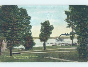 Divided-back NATURE SCENE Chautauqua - Near Jamestown New York NY AD7864