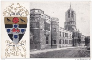 OXFORD, Oxfordshire, England, 1900-1910´s; Oxford University, Coat of Arms, ...