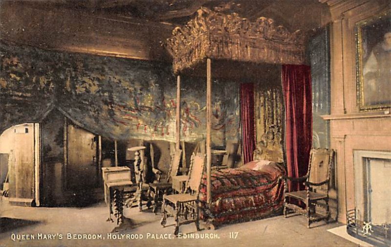 Queen Mary's Bedroom, Holyrood Palace Edinburgh Scotland, UK Unused 