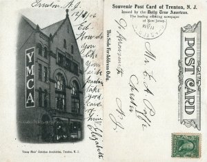 TRENTON N.J. YOUNG MENS' CHRISTIAN ASSOCIATION UNDIVIDED ANTIQUE POSTCARD