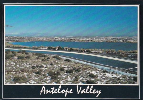 California Antelope Valley Looking North Across Palmdale & Palmdale Airport