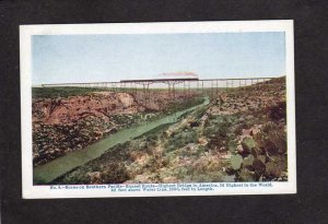 TX Southern Pacific Railroad Train Bridge Pecos Valley Texas Postcard UDB