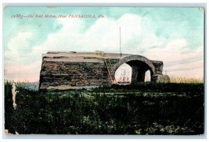 1908 Old Fort McRae Ship Scene Near Pensacola Florida FL Posted Vintage Postcard