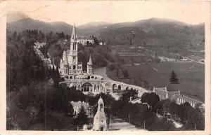 BR7033 Lourdes La Basilique et le Monument Interallie vu du Chateau-Fort  france