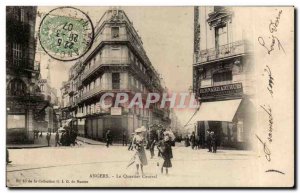 Old Postcard Angers The central district