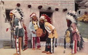 Indians Ready for Dance, Indian Puebloe Ancient Cliff Dwellings Manitou, Colo...