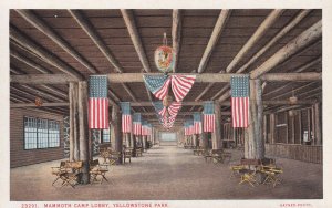 YELLOWSTONE PARK, Wyoming, 1900-1910s; Mammoth Camp Lobby