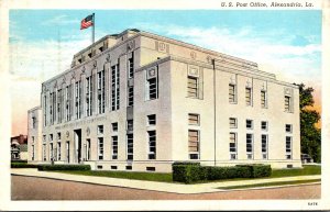 Louisiana Alexandria Post Office 1938 Curteich