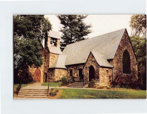 Postcard The Union Church of Pocantico Hills North Tarrytown New York USA