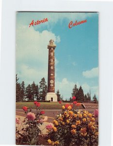 Postcard Astoria Column Astoria Oregon USA