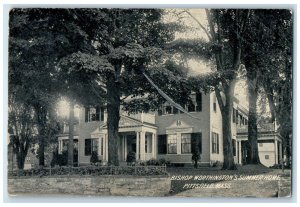 1908 Bishop Worthington Summer Home Pittsfield Massachusetts MA Vintage Postcard