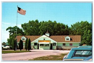 c1960s Rock Island County Niabi Zoo Moline Illinois IL Unposted Flag Postcard
