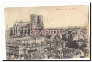 Reims Old Postcard General view