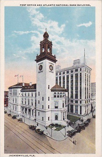 Florida Jacksonville Post Office And Atlantic National Bank Building