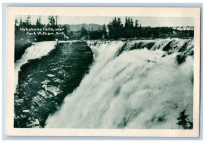 Near Fort William Ontario Canada Postcard Kakabeka Falls c1920's Antique