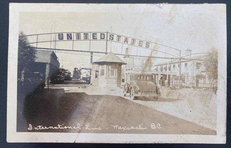 Mint Mexico Real Picture Postcard International Line Mexicali BC