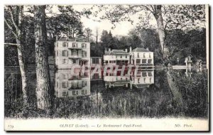 Old Postcard Olivet Restaurant Paul Foret