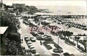 Modern Postcard Arcachon Gironde Boulevard and the Beach