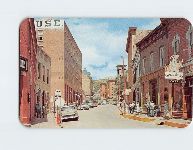 Postcard Looking west on Eureka Street, Central City, Colorado