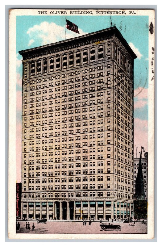 c1939 Postcard PA The Oliver Building Pittsburgh PA. Pennsylvania 