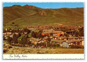 Sun Valley Idaho Continental View Postcard Town Aerial View