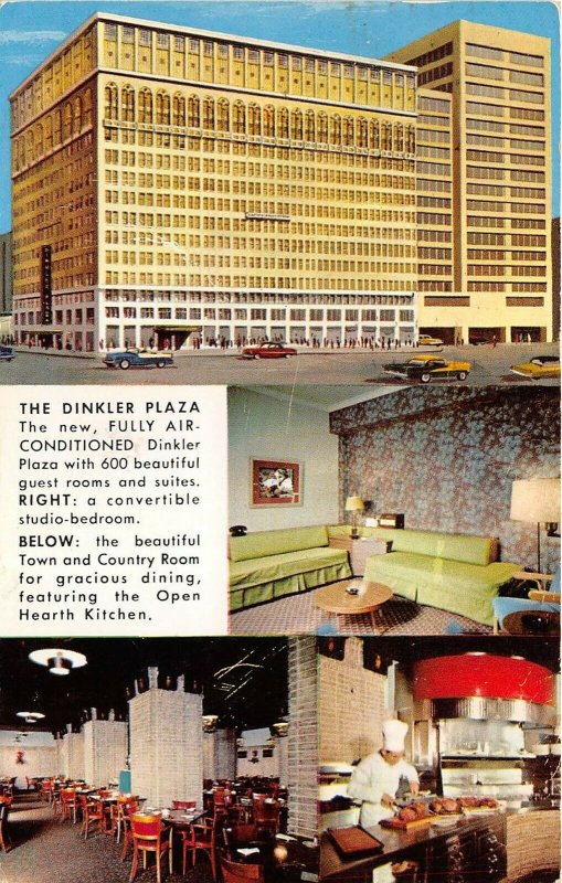 Atlanta Georgia 1958 Postcard The Dinkler Plaza Hotel 