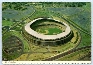 WASHINGTON D.C.~ Aerial D.C. STADIUM Redskins & Senators c1970s ~ 4x6 Postcard