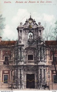 SEVILLA, Andalucia, Spain, 1900-1910's; Portada Del Palacio De San Jelmo